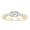 18ct Yellow Gold .51ct Cushion Cut Diamond Ayla Ring-Ring-Walker & Hall