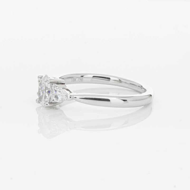 18ct White Gold .40ct Oval Diamond Ayla Ring-Ring-Walker & Hall