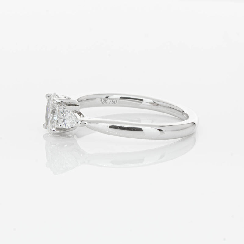 18ct White Gold .40ct Oval Diamond Ayla Ring-Ring-Walker & Hall