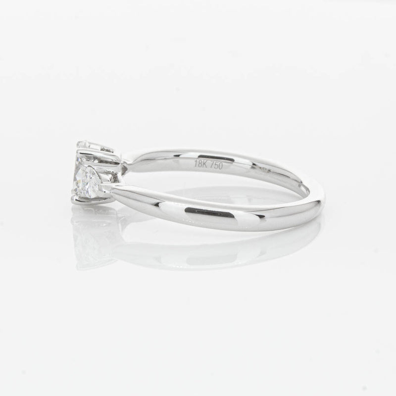 18ct White Gold .40ct Oval Diamond Ayla Ring-Ring-Walker & Hall