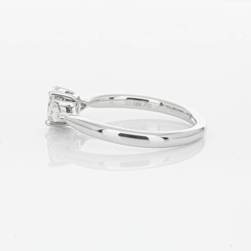 18ct White Gold .40ct Oval Diamond Ayla Ring-Ring-Walker & Hall