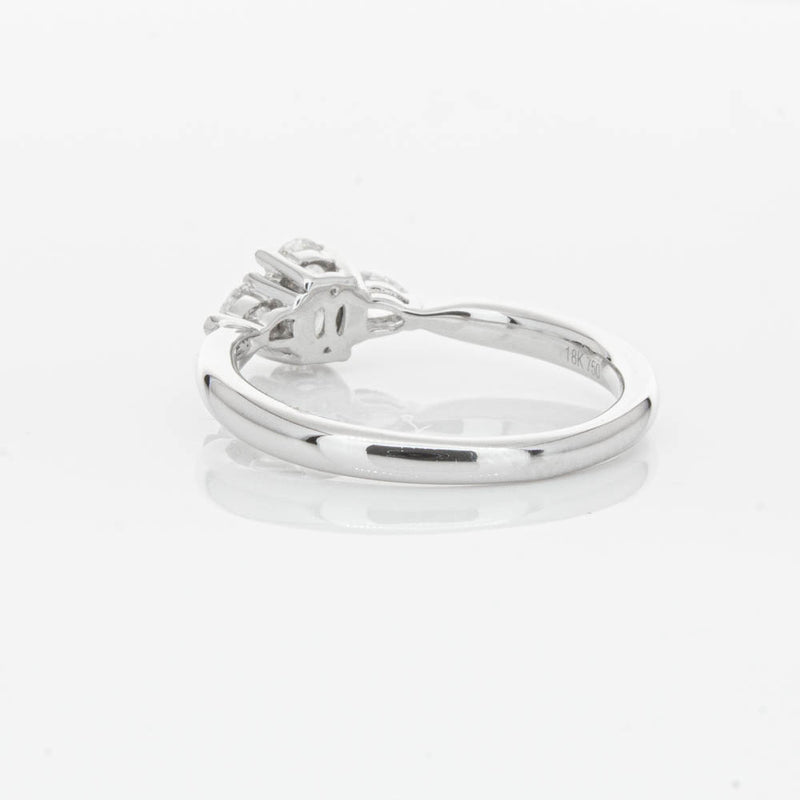 18ct White Gold .40ct Oval Diamond Ayla Ring-Ring-Walker & Hall