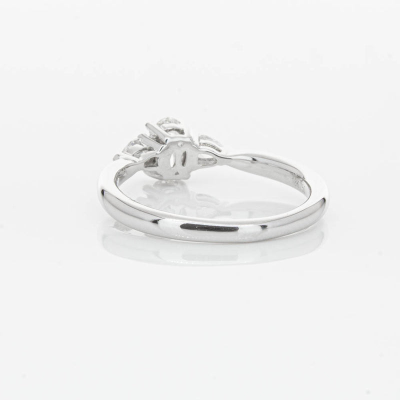 18ct White Gold .40ct Oval Diamond Ayla Ring-Ring-Walker & Hall