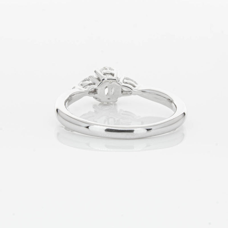 18ct White Gold .40ct Oval Diamond Ayla Ring-Ring-Walker & Hall