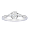 18ct White Gold .40ct Oval Diamond Ayla Ring-Ring-Walker & Hall