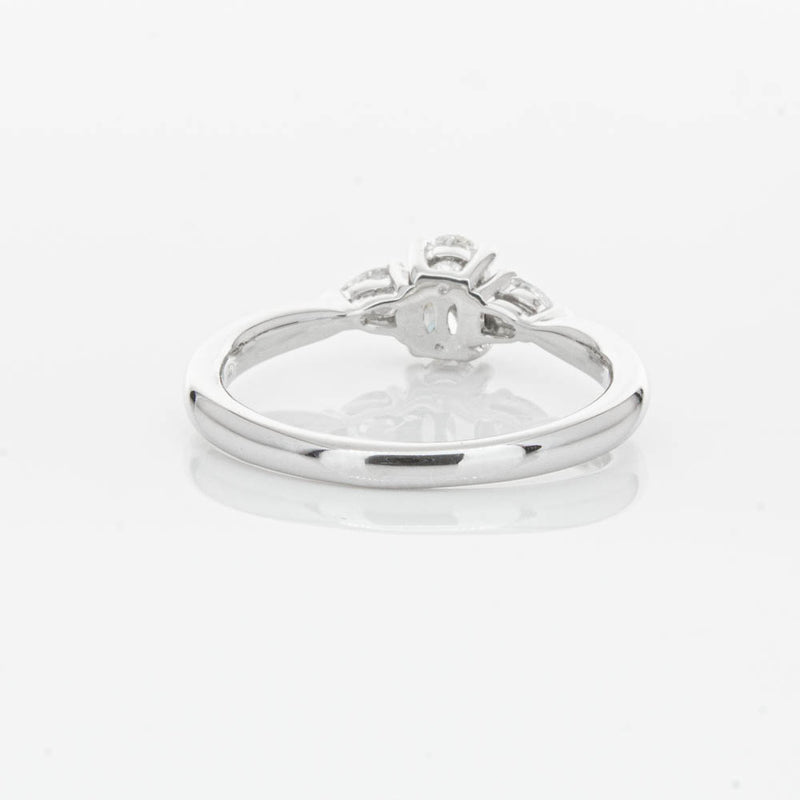 18ct White Gold .40ct Oval Diamond Ayla Ring-Ring-Walker & Hall