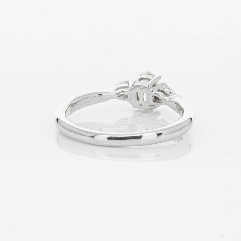 18ct White Gold .40ct Oval Diamond Ayla Ring-Ring-Walker & Hall