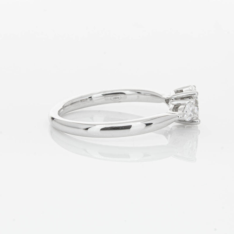 18ct White Gold .40ct Oval Diamond Ayla Ring-Ring-Walker & Hall