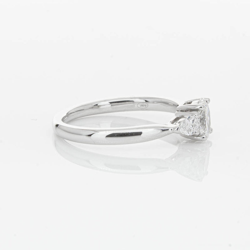 18ct White Gold .40ct Oval Diamond Ayla Ring-Ring-Walker & Hall