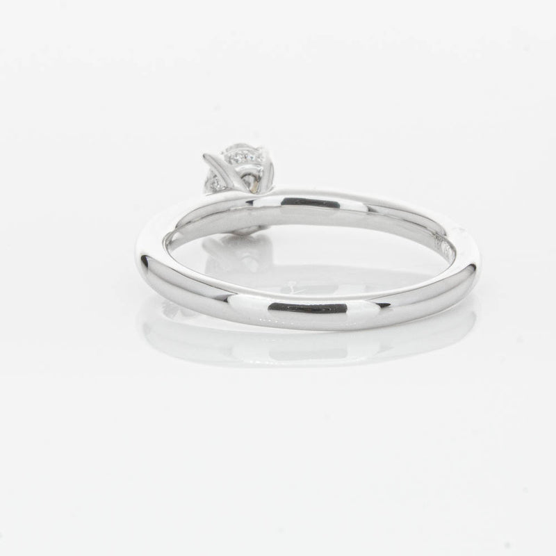 18ct White Gold Oval Cut Diamond Ring-Ring-Walker & Hall
