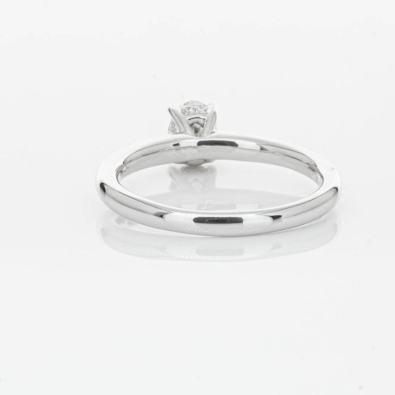 18ct White Gold Oval Cut Diamond Ring-Ring-Walker & Hall