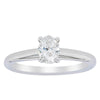 18ct White Gold Oval Cut Diamond Ring-Ring-Walker & Hall