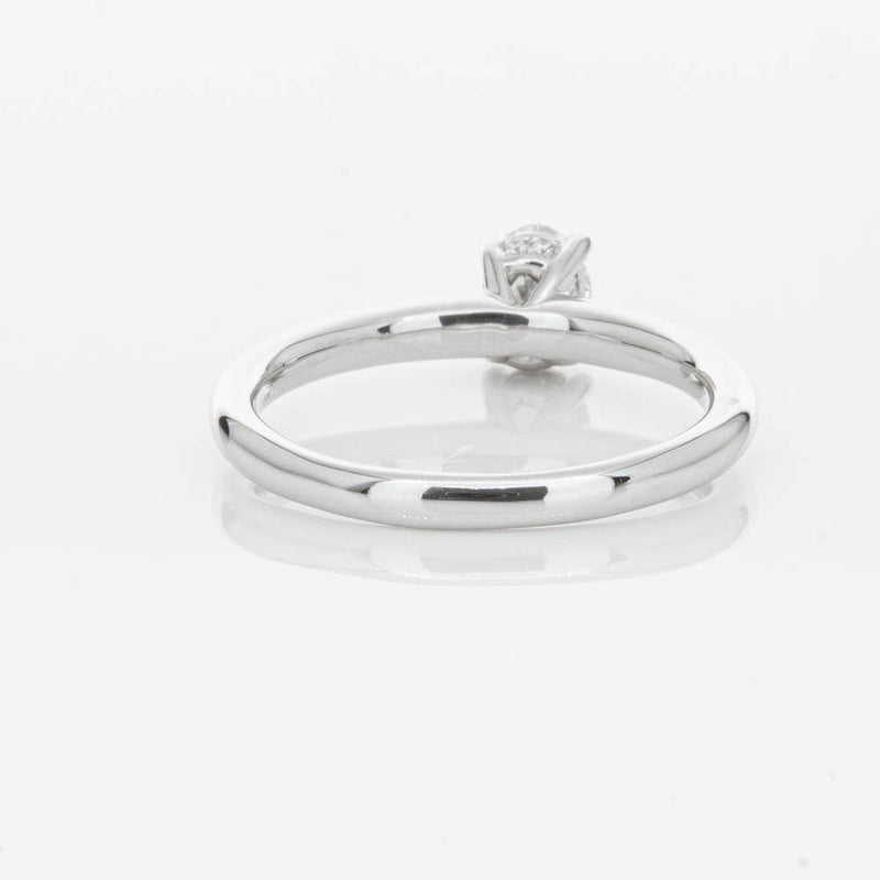 18ct White Gold Oval Cut Diamond Ring-Ring-Walker & Hall