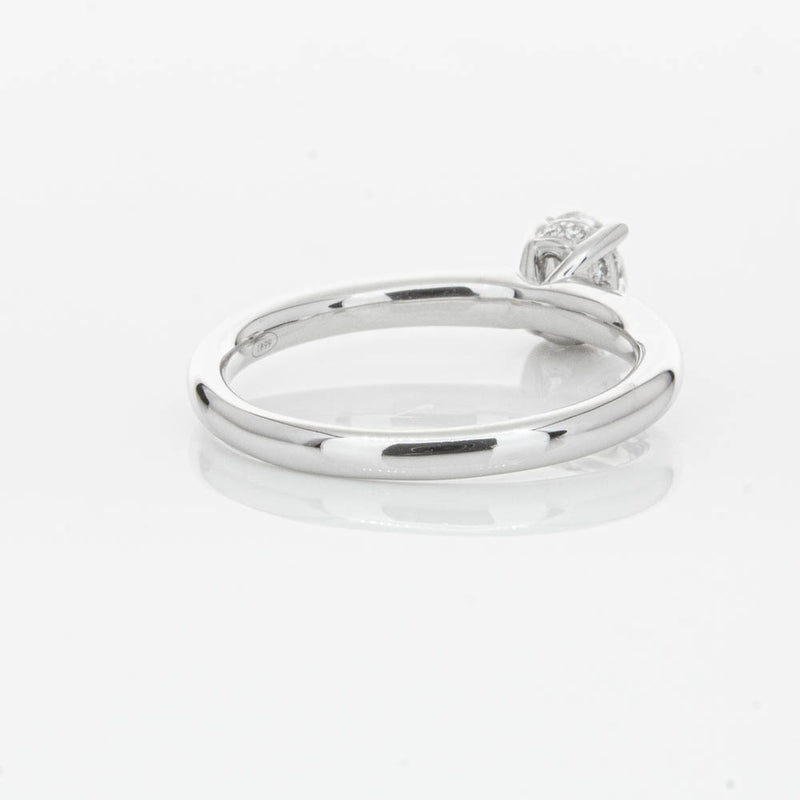 18ct White Gold Oval Cut Diamond Ring-Ring-Walker & Hall