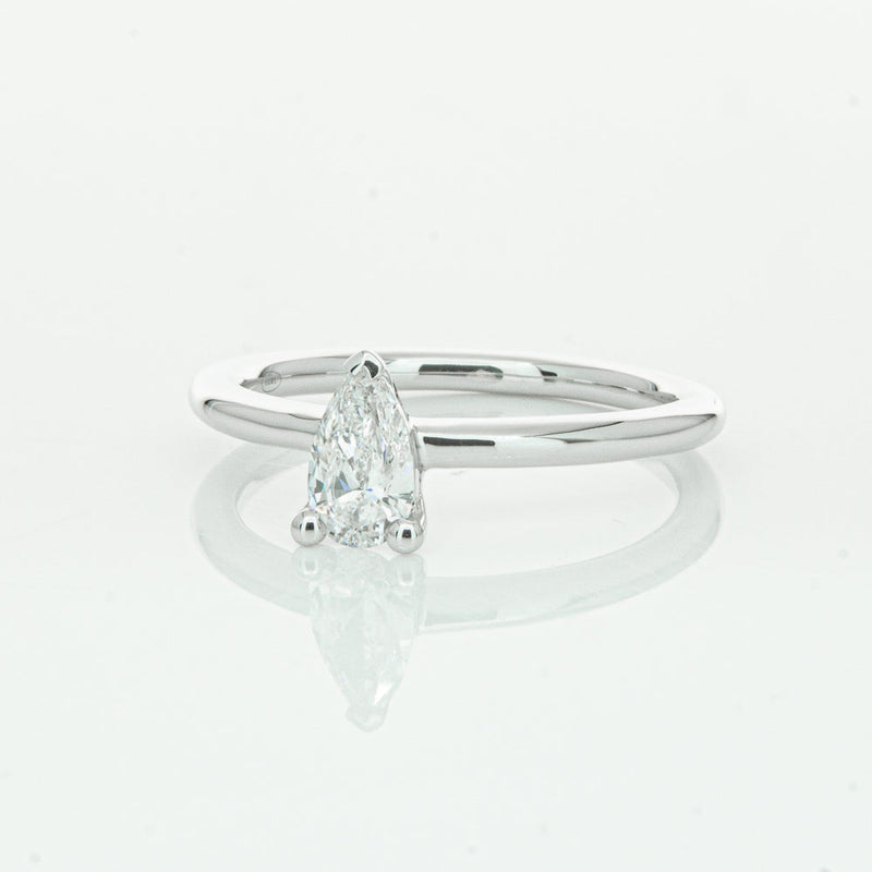 18ct White Gold .40ct Pear Cut Diamond Melba Ring-Ring-Walker & Hall