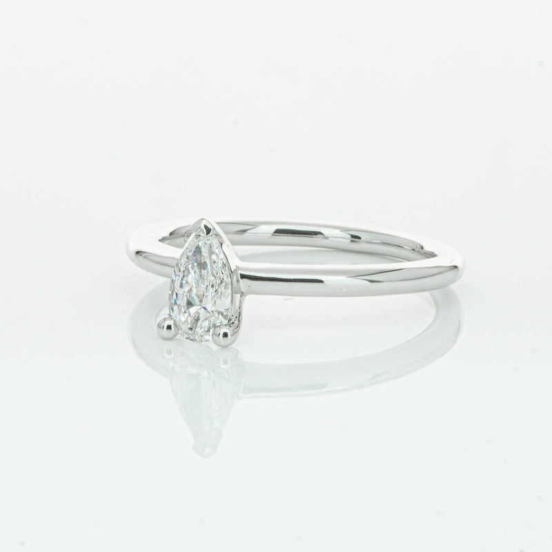 18ct White Gold .40ct Pear Cut Diamond Melba Ring-Ring-Walker & Hall