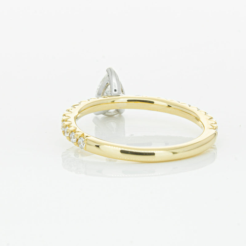 18ct Yellow Gold .50ct Pear Cut Diamond Comet Ring-Ring-Walker & Hall