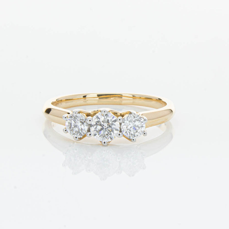 14ct Yellow Gold .70ct Diamond Charis Ring-Ring-Walker & Hall