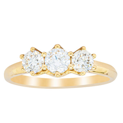 14ct Yellow Gold .70ct Diamond Charis Ring-Ring-Walker & Hall