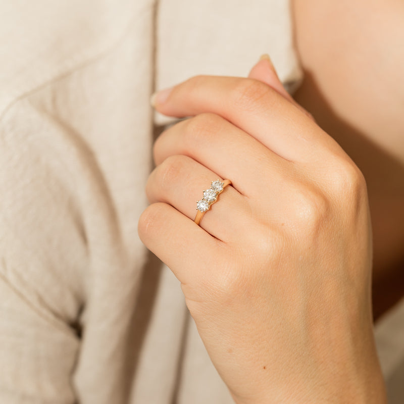 14ct Yellow Gold .70ct Diamond Charis Ring-Ring-Walker & Hall