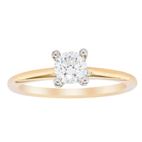 18ct Yellow Gold .50ct Diamond Melba Ring-Ring-Walker & Hall