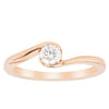 18ct Rose Gold .30ct Diamond Embrace Ring-Ring-Walker & Hall