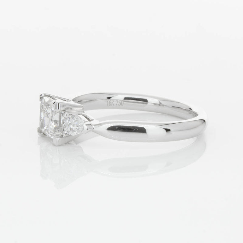 18ct White Gold 1.02ct Princess Cut Diamond Ayla Ring-Ring-Walker & Hall