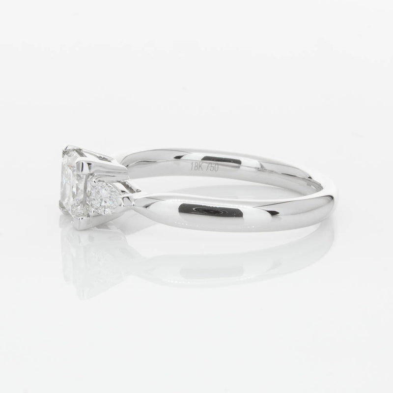 18ct White Gold 1.02ct Princess Cut Diamond Ayla Ring-Ring-Walker & Hall