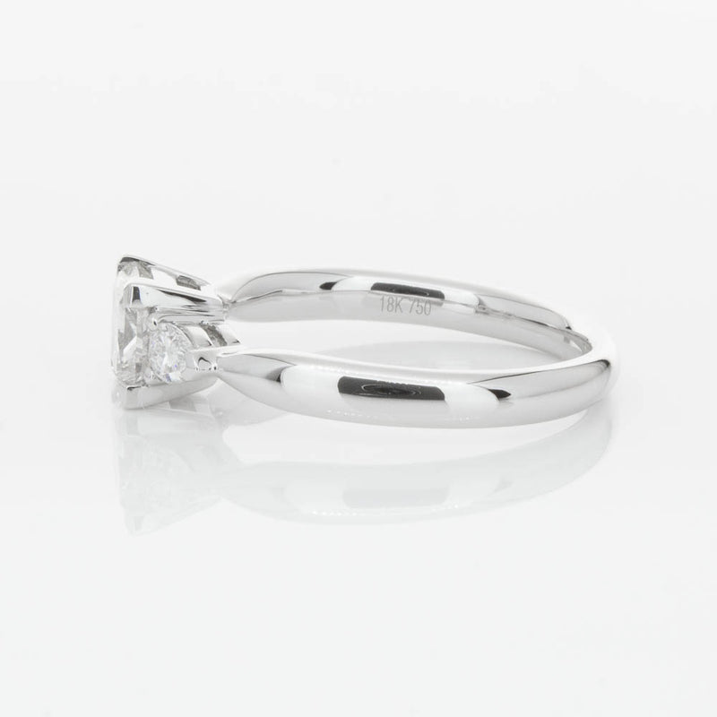 18ct White Gold 1.02ct Princess Cut Diamond Ayla Ring-Ring-Walker & Hall