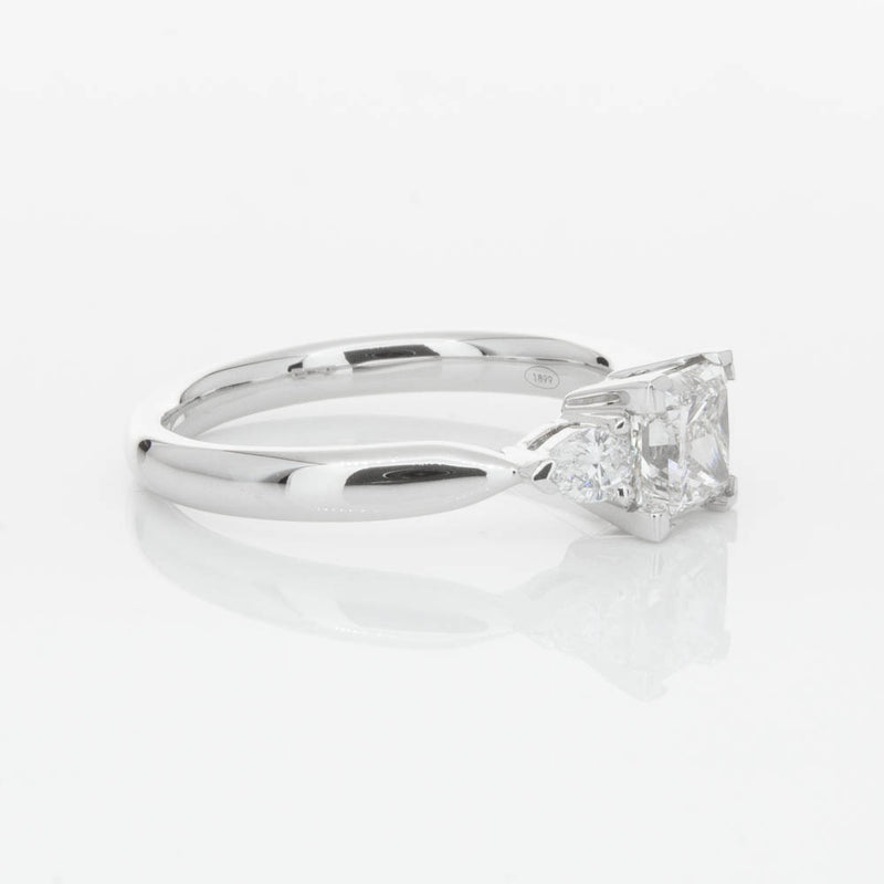 18ct White Gold 1.02ct Princess Cut Diamond Ayla Ring-Ring-Walker & Hall