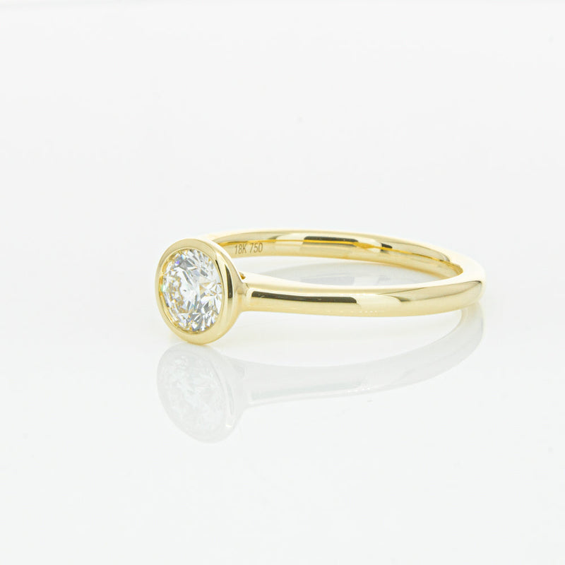 18ct Yellow Gold .50ct Diamond Natalia Ring-Ring-Walker & Hall