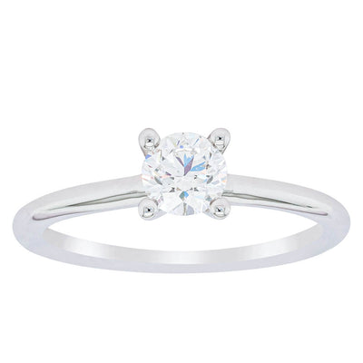 18ct White Gold .50ct Diamond Melba Ring-Ring-Walker & Hall