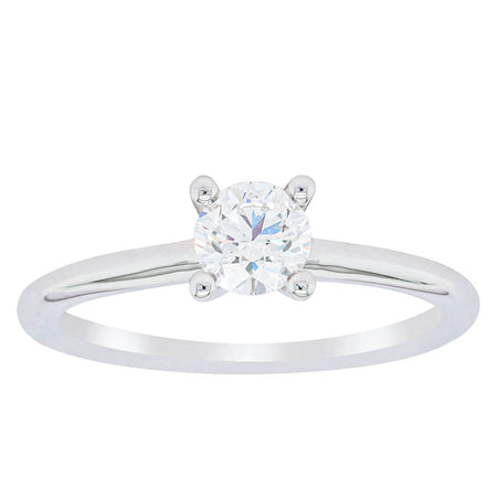18ct White Gold .50ct Diamond Melba Ring-Ring-Walker & Hall