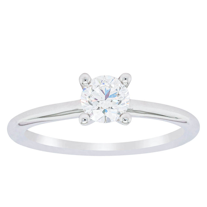 18ct White Gold .50ct Diamond Melba Ring-Ring-Walker & Hall