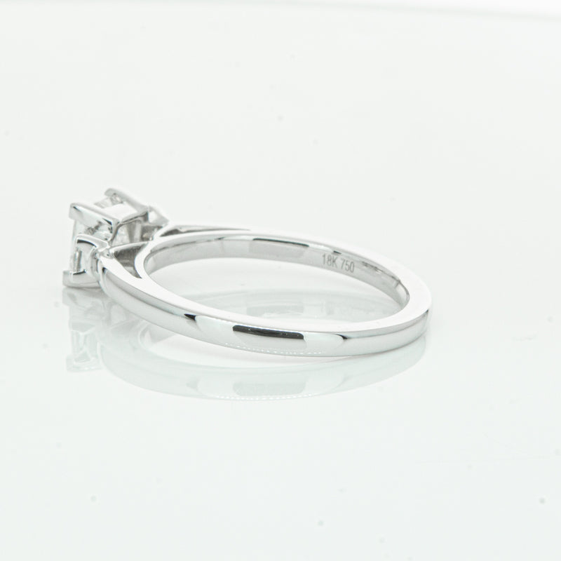 18ct White Gold .80ct Princess Cut Diamond Olympus Ring-Ring-Walker & Hall