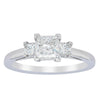 18ct White Gold .80ct Princess Cut Diamond Olympus Ring-Ring-Walker & Hall