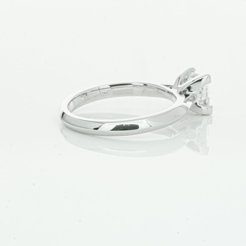18ct White Gold 1.51ct Princess Cut Diamond Venetian Ring-Ring-Walker & Hall