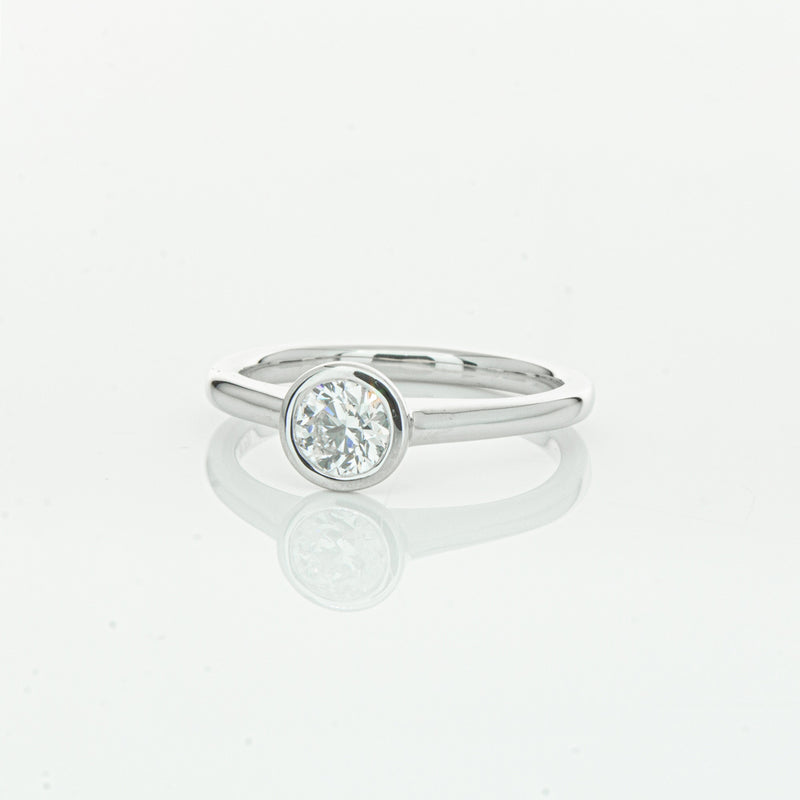 18ct White Gold .50ct Diamond Natalia Ring-Ring-Walker & Hall