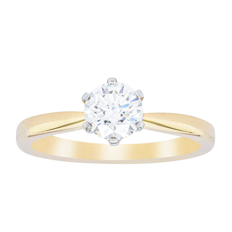 18ct Yellow Gold .70ct Diamond Nova Ring-Ring-Walker & Hall