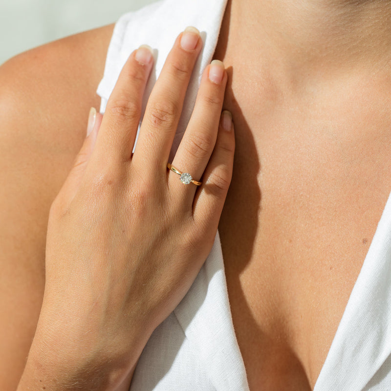 18ct Yellow Gold .70ct Diamond Nova Ring-Ring-Walker & Hall