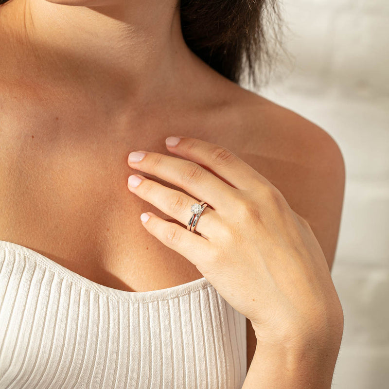 18ct White Gold 2.5mm Nova Band-Ring-Walker & Hall