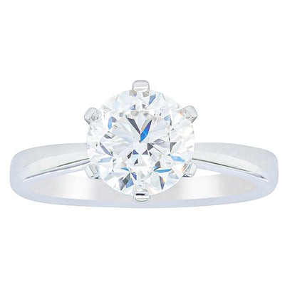 18ct White Gold 2.00ct Diamond Nova Ring-Ring-Walker & Hall