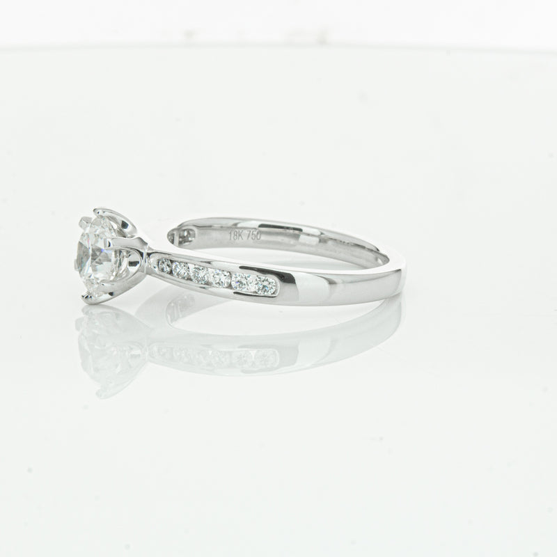 18ct White Gold 1.00ct Diamond Avalon Ring-Ring-Walker & Hall