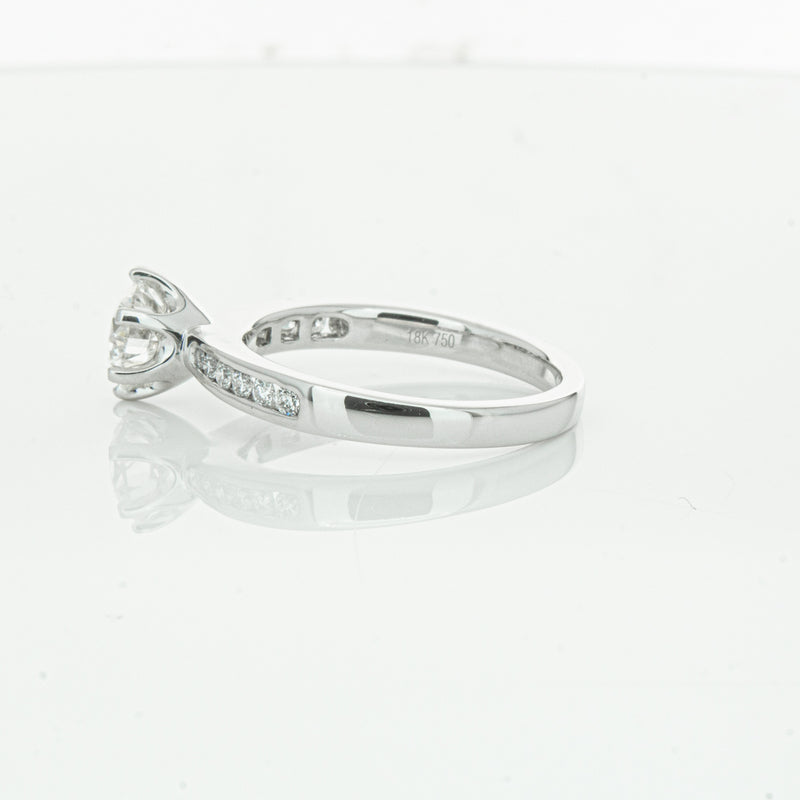 18ct White Gold 1.00ct Diamond Avalon Ring-Ring-Walker & Hall