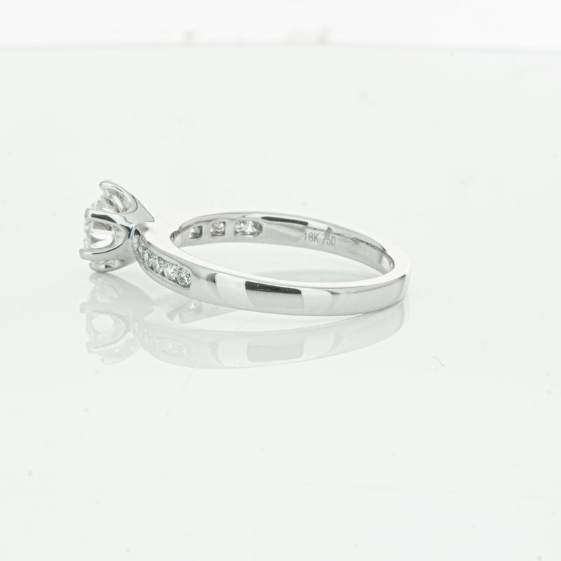 18ct White Gold 1.00ct Diamond Avalon Ring-Ring-Walker & Hall