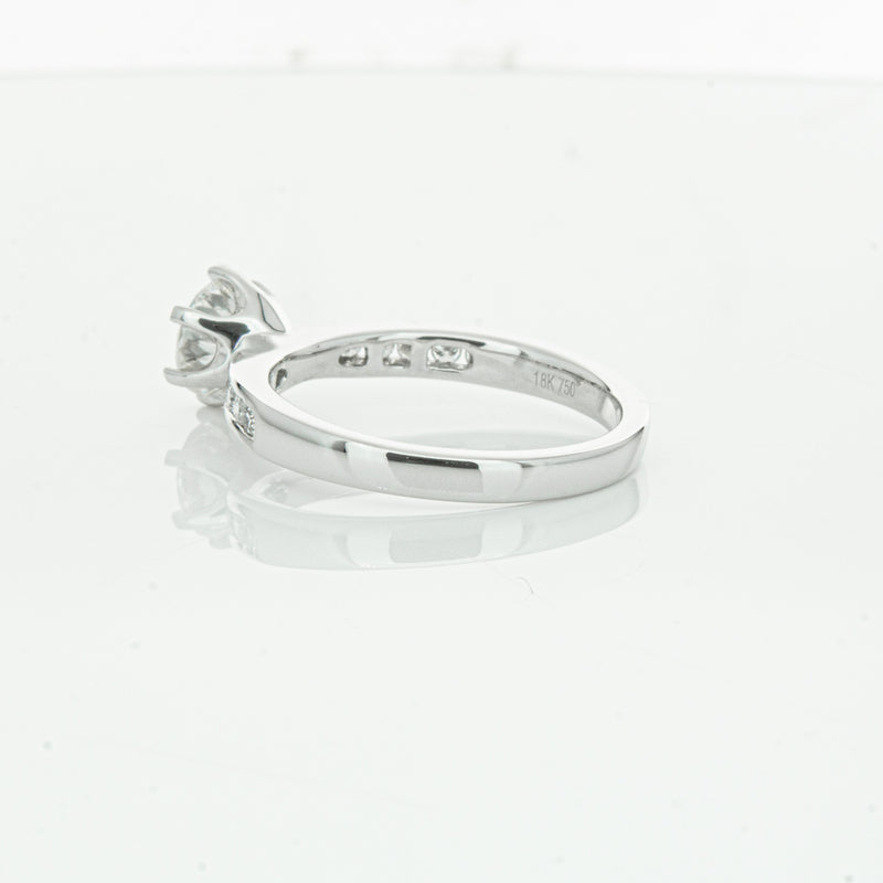 18ct White Gold 1.00ct Diamond Avalon Ring-Ring-Walker & Hall
