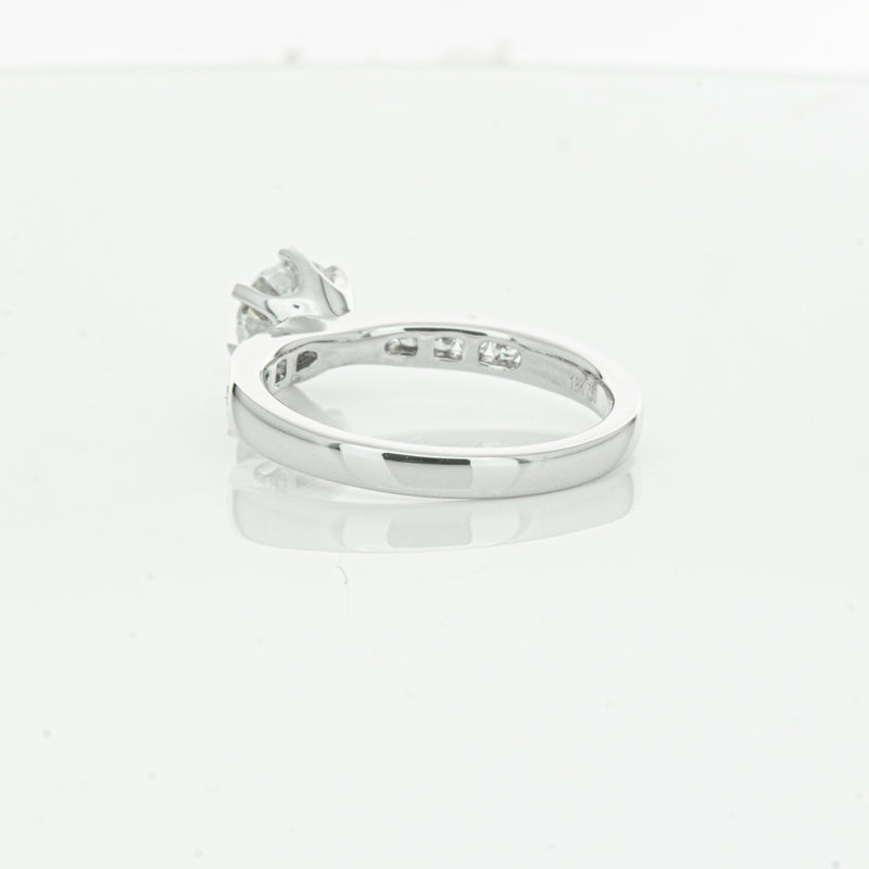 18ct White Gold 1.00ct Diamond Avalon Ring-Ring-Walker & Hall