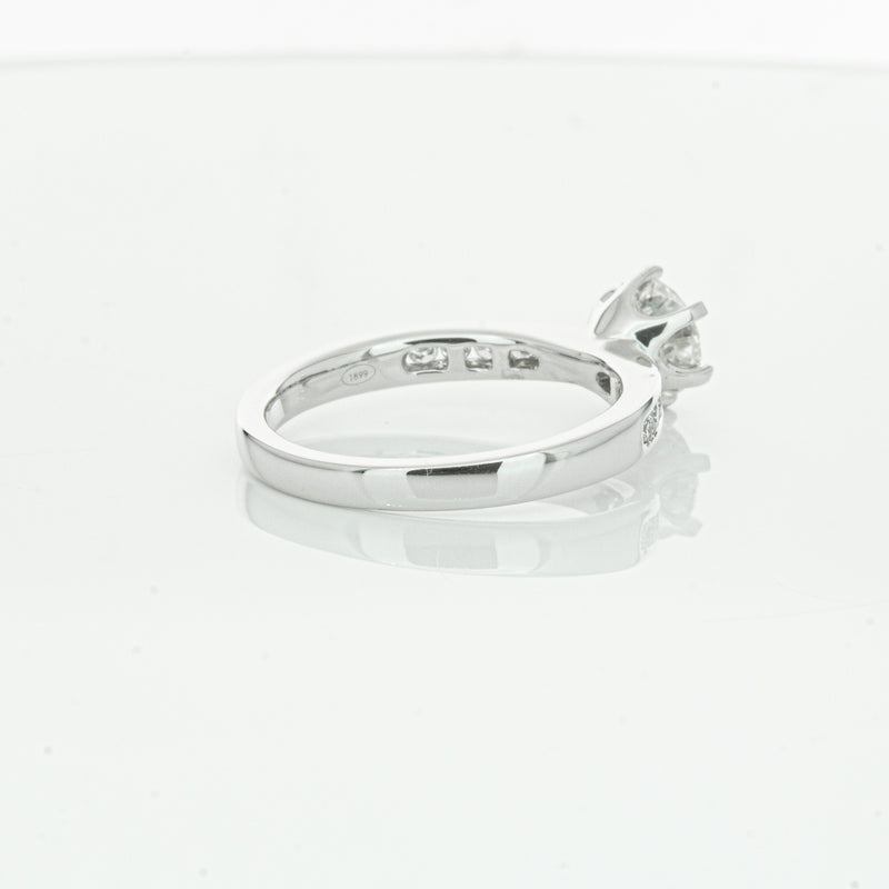 18ct White Gold 1.00ct Diamond Avalon Ring-Ring-Walker & Hall