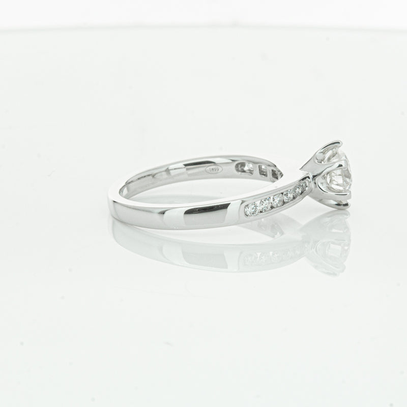 18ct White Gold 1.00ct Diamond Avalon Ring-Ring-Walker & Hall