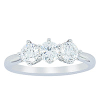 18ct White Gold .90ct Diamond Coronado Ring-Ring-Walker & Hall